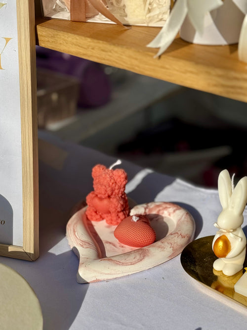 Bandeja Coração Mármore